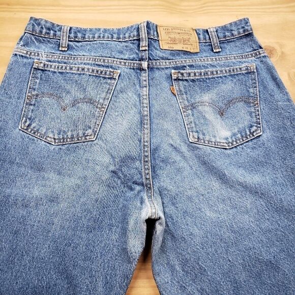 Vintage 80s Levi's 550 Orange Tab High Rise Loose Fit Jeans - Picture 5 of 6